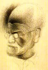 Salvador Dali, Sketch of Freud