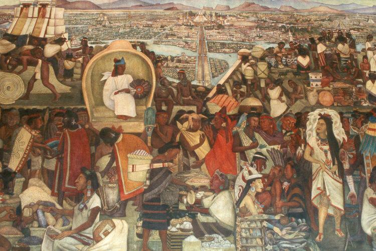 View from Tlatelolco Before the Conquest. Diego Rivera