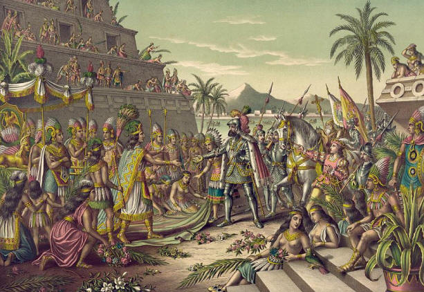 ''Placing the Emperor in irons, Cortez caused seventeen of the men who had made the attack to be burned to death in front of the palace. Then Montezuma was compelled to acknowledge himself and his subjects vassals of Charles V., and Cortez forced the fallen monarch to give him gold to the value of $10,000.''