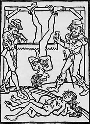 ''Today’s “sanctioned” torture techniques are designed to cause psychological or emotional distress, with some limited physical hardship. But the devices used in the Middle Ages were truly frightening to behold, and there were more than a few people in those days who enjoyed conjuring the most gruesome devices.''