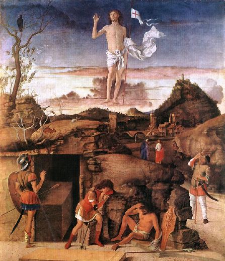 ''Painting: Giovanni Bellini, Resurrection of Christ, 1475-79. Staatliche Museen, Berlin.''