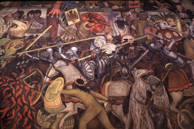Diego Rivera. Spanish conquest