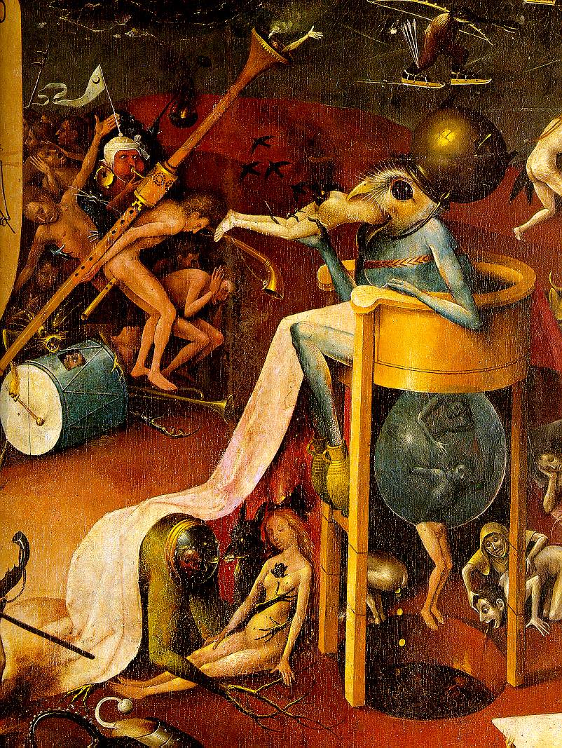 "The Garden of Earthly Delight," by Hieronymus Bosch (1504) - detail from right wing