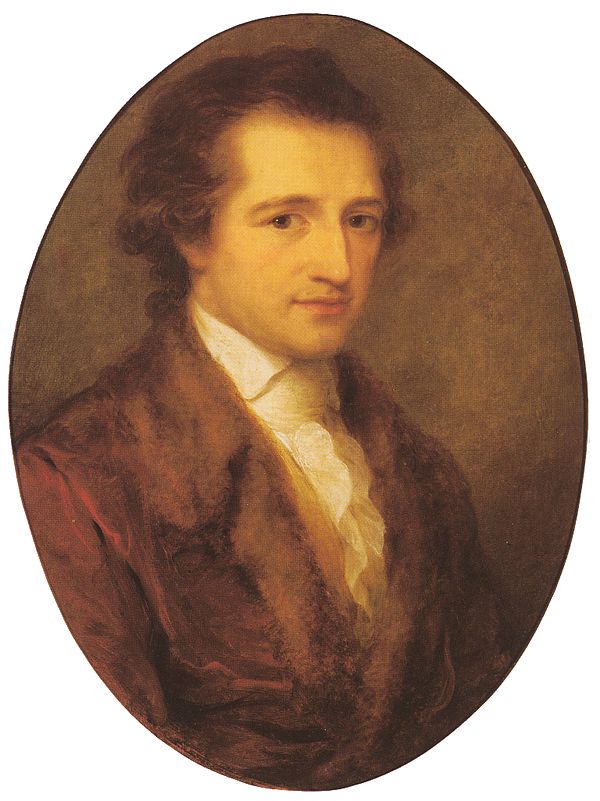 Angelica Kauffmann held a close friendship with Goethe, whom she painted 1787/88 in a portrait. 