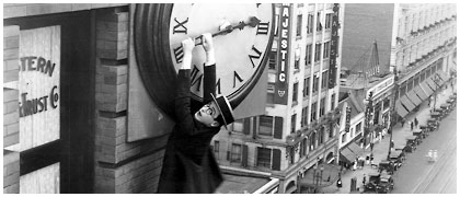 lifeasfiction.com ''Often forgotten amongst Buster Keaton and Charlie Chaplin is silent comedy master Harold Lloyd who, a year before Keaton's special effects bonanza in Sherlock Jr., created a comedy of lively proportions in Safety Last! Most famous for the image of him dangling from a clock atop a Roaring Twenties skyscraper''