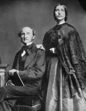 ''James Mill died before his son’s first major work, System of Logic, appeared. Mill, in the meantime, had fallen in love with Harriet Taylor, who was already married. She remained so, technically, until her husband died in 1851. She and Mill married, but she was in poor health and died in 1859. It was largely through Harriet’s influence that Mill wrote “The Enfranchisement of Women,” an extraordinary article for that time. From this grew his radical and influential book, not yet finished when Harriet died, The Subjection of Women. Mill also acknowledged Harriet’s involvement in his famous essay On Liberty.''