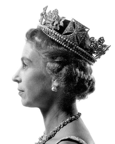 queen elizabeth ii coronation portrait. of Queen Elizabeth II that