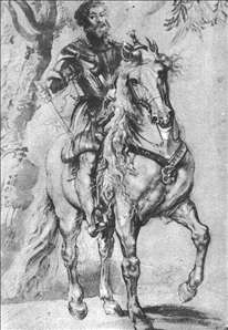 Rubens. Study for the Equestrian Portrait of the Duke of Lerma 1603.