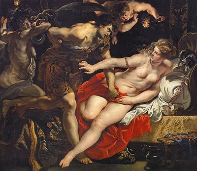 "... painted by Rubens from 1609-12. The painting was looted from Germany by a Russian soldier during WWII, and has been exhibited in St. Petersburg's The Hermitage and Moscow's Pushkin Museum. The history of the painting and Germany's attempts to have it returned are covered by The Guardian, Deutsche Welle, and Passport Moscow."