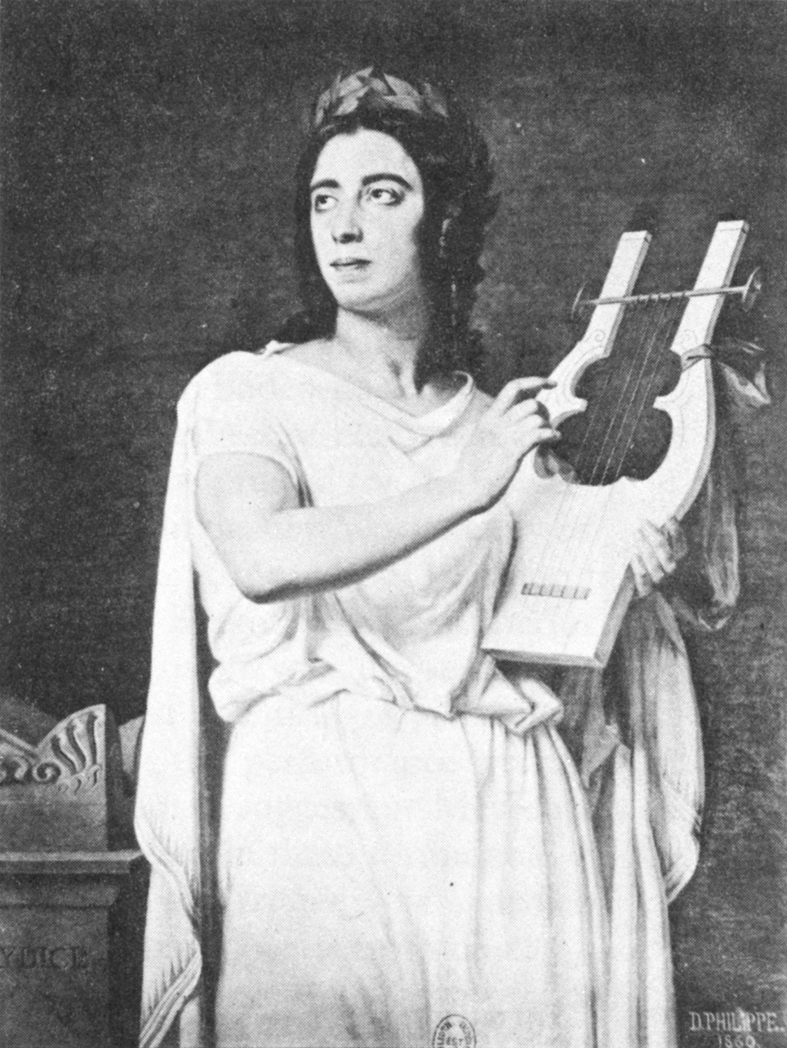 ---English: The French mezzo-soprano Pauline Viardot in the title role of Gluck's Orphée. Date 1860---WIKI