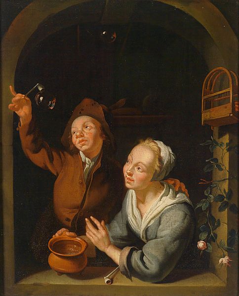 Artist  [show]Louis de Moni (1698–1771---couple blowing soap bubbles...WIKI